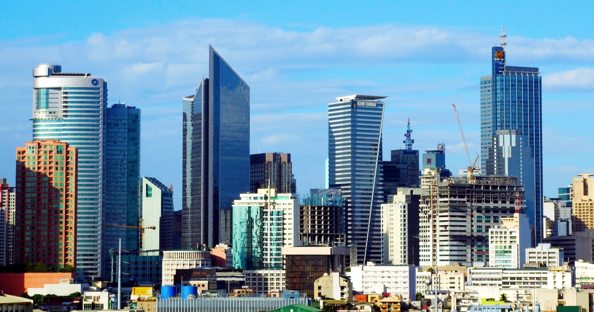 Makati skyline at dusk
